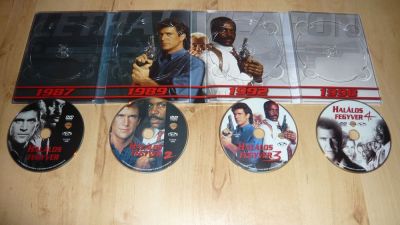 Halálos fegyver gyűjtemény (4 DVD)
